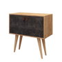 Hanah Home Consola Dencia en Roble y Gris Oscuro